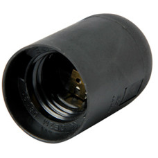 Патрон карболітовий E27, E.NEXT e.lamp socket.E27.pl.black (s9100009)