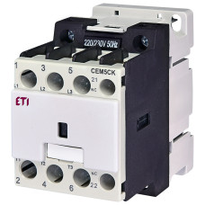 Контактор (магнітний пускач) для конденсаторної батареї 5 kVAr 400-440V 1NC, ETI CEM 5CK.01 (4643804)