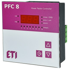 Регулятор реактивної потужності на 8 ступенів 400V, ETI PFC 8 RS (4656906)