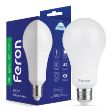 Лампа світлодіодна (LED) 12W E27 220V 6400K A60, Feron LB-702 (25979)