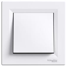 Вимикач вбудований 1-клавішний перехресний білий, Schneider Electric Asfora (EPH0500121)