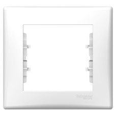 Рамка 1-місна горизонтальна біла, Schneider Electric Sedna (SDN5800121)
