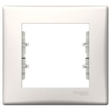 Рамка 1-місна горизонтальна слонова кістка, Schneider Electric Sedna (SDN5800123)